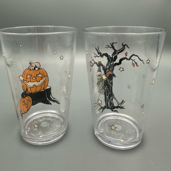 Pottery Barn Kids Halloween Plastic Cups Tumbler Set -Pumpkin, Skeleton, Witch - Picture 8 of 12